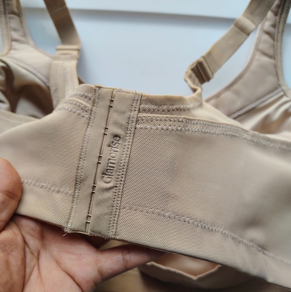 Glamorise MagicLift Seamless Wire-free everyday Bra - Cafe Nude Intimates sz 46G - Picture 6 of 17